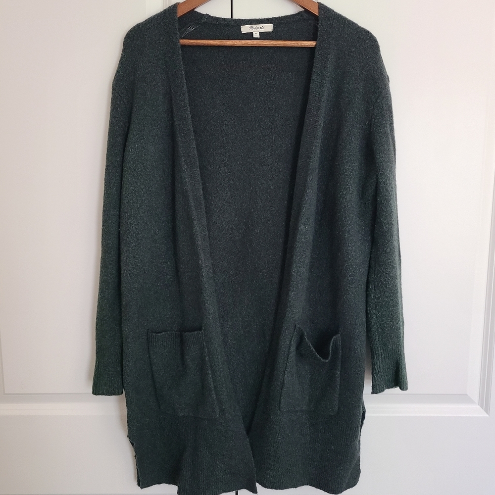 Madewell Forest Green Long Cardigan Size XS